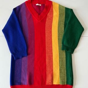 Fun rainbow sweater!